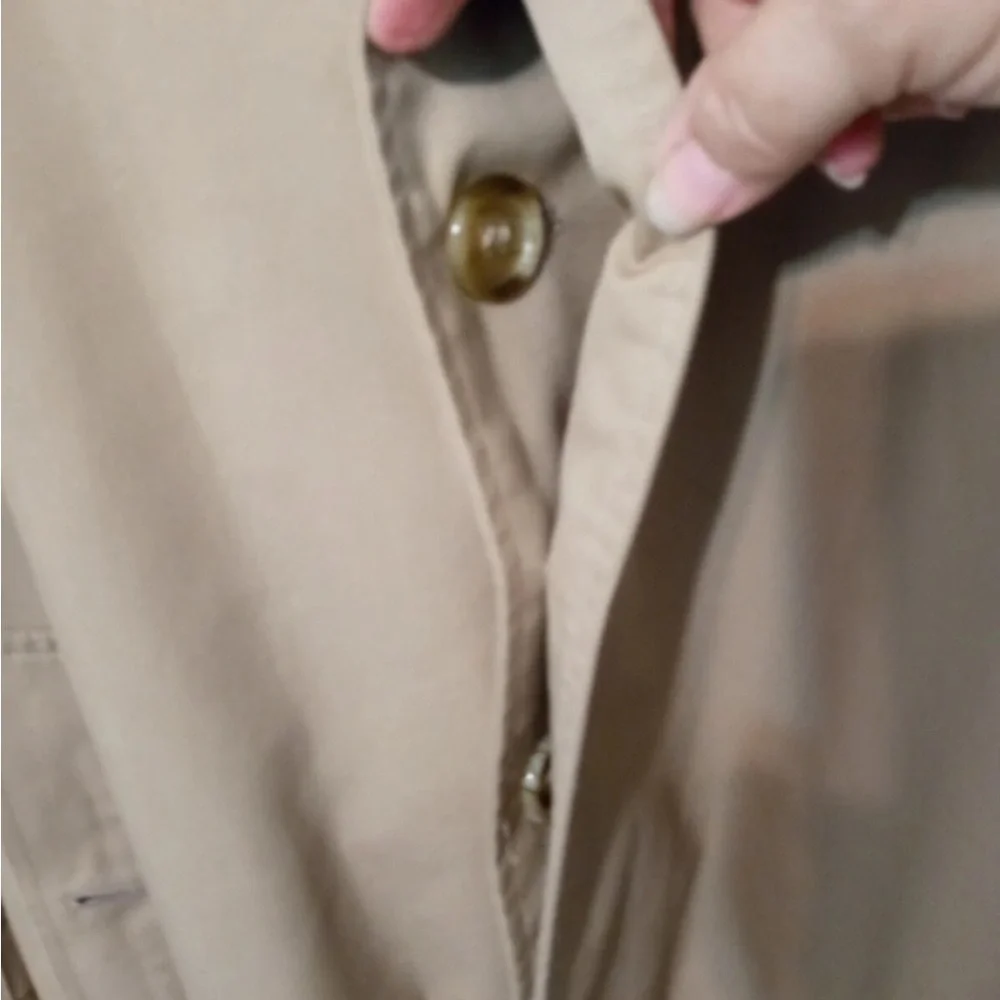 Vintage Burberrys London Women’s 10 44 long beige Trench coat Nova Check lining - Picture 10 of 13